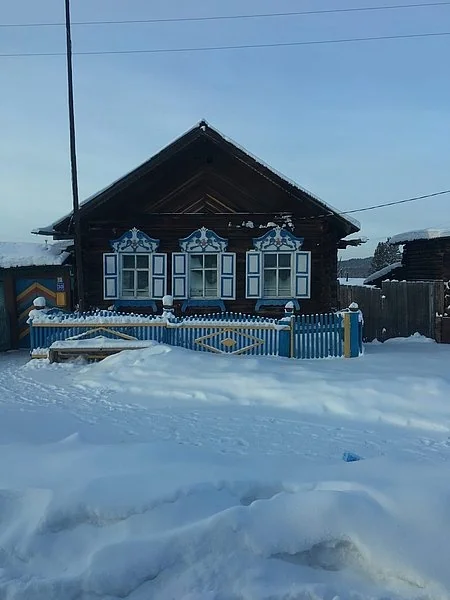 A wooden house identified in the local-history publication as standing in the old part of Koblyakovo. The owner and photograph date are not supplied.