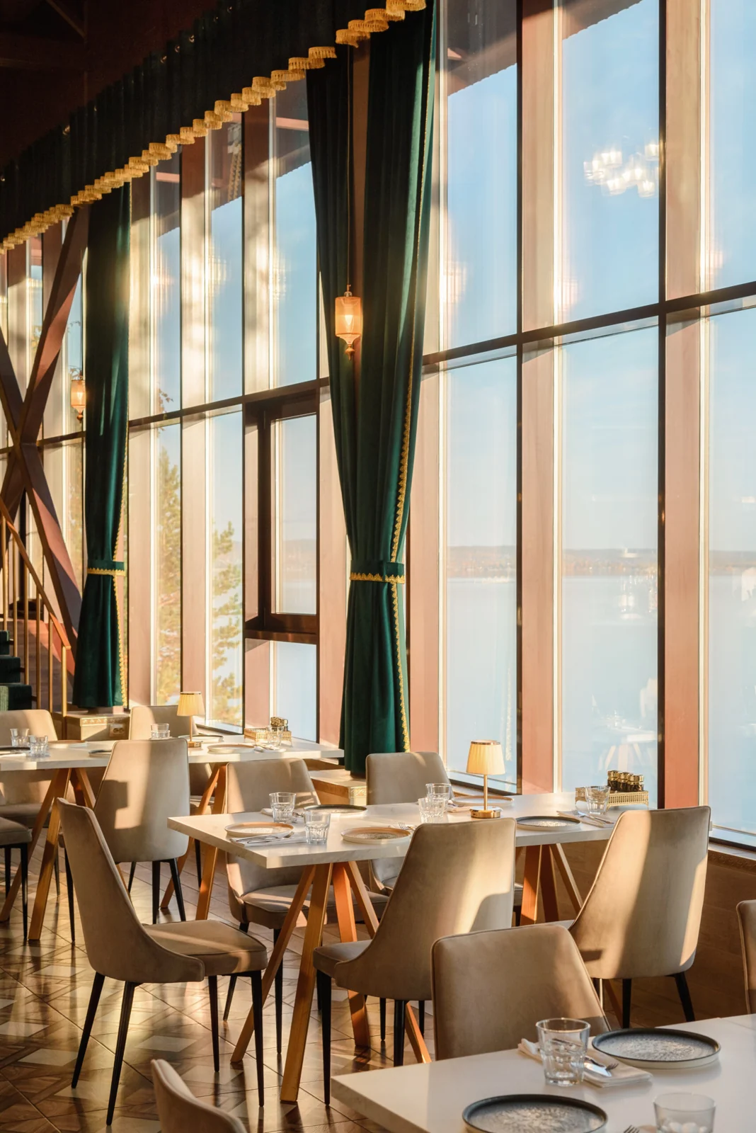 The restaurant in the park hotel’s official photography. Check which meals and additional facilities your rate includes.