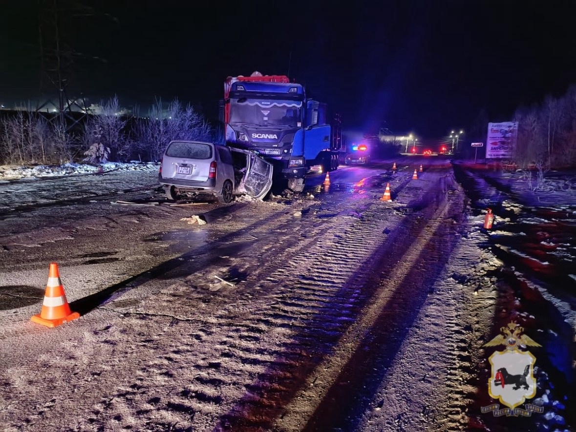 Смертельная авария произошла в Братске под утро 4 февраля