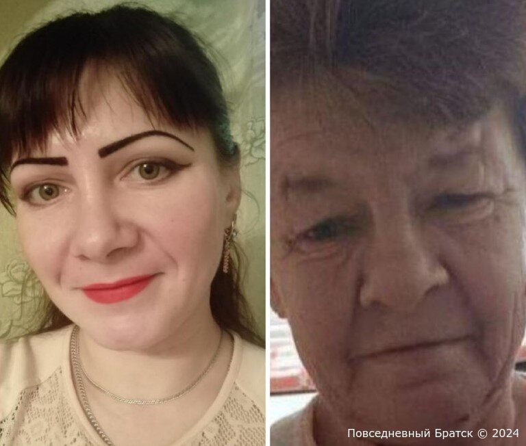 В Братске продолжаются поиски двух пропавших женщин Татьяны Спиридовой и Анастасии Воронцовой